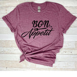 Bon Appetit Shirt, Picnic Shirt, Restaurants Shirt, Cooking Shirt, Barbecue Shirt, BBQ Grill Shirt, Kitchen, Foodie Shirt, Culinary Shirt