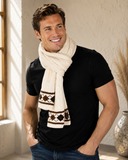 Argyle Cable Knit Mens or Women's Scarf