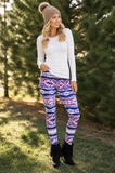 Abstract Ethnic Aztec Print Leggings