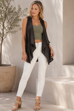 Sleeveless Vest with Tie
