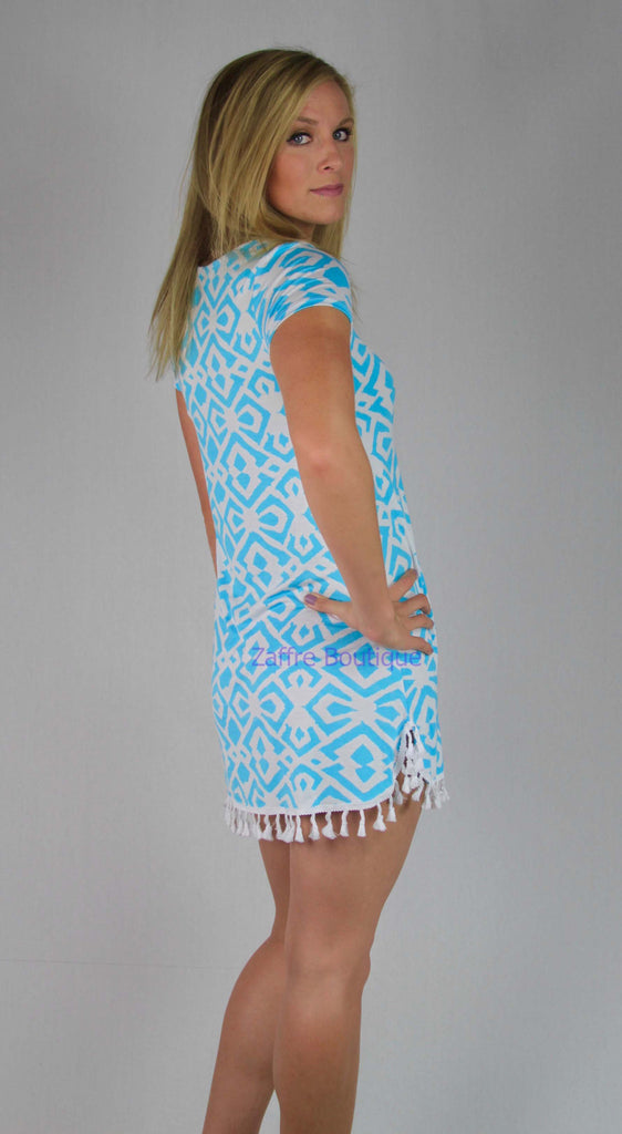 aqua t shirt dress Maddy T-Shirt Dress Chambray / L (10-12)