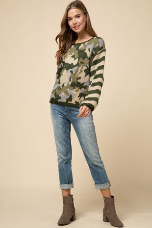 Camo Combo Sweater