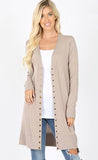 Long Snap Cardigan