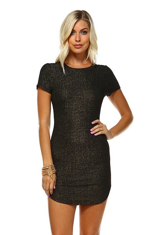 Black Short Sleeve Dress