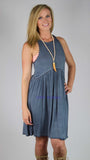 Blue Racer Babydoll Dress