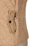 Brown Fur Lined Padded Vest