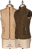 Brown Fur Lined Padded Vest