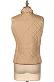 Brown Fur Lined Padded Vest