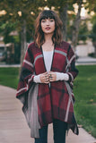 Plaid Poncho