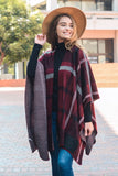 Plaid Poncho