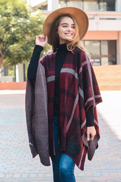 Plaid Poncho