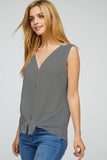 Waffle Knit Sleeveless Top