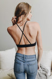 Crochet Lace High Neck Bralette