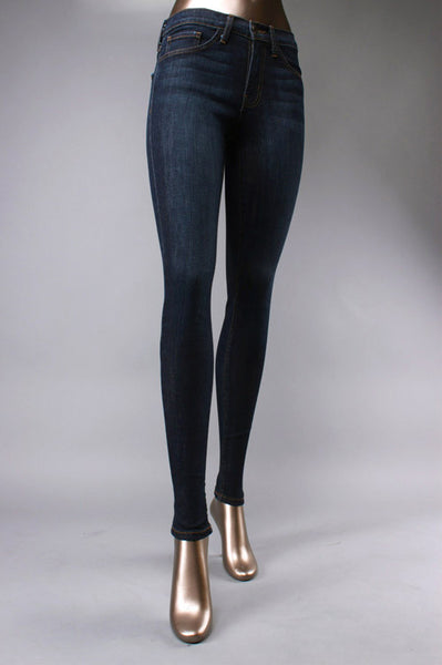 Dark Wash Denim Skinny Jeans