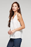 Eyelet Tie Front Tank