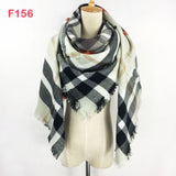 Plaid Black and White Blanket Scarf