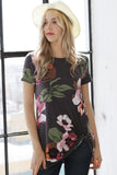 Floral Front Knot Top
