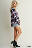 Plum Print Strappy Top