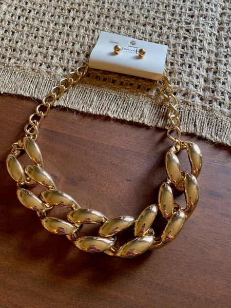 Chunky Chain Necklace Set