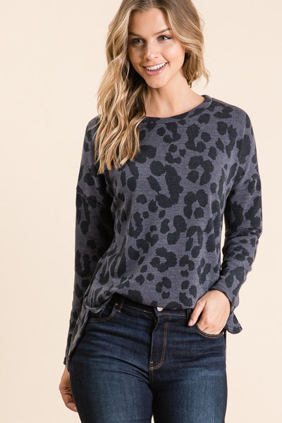 Gray Leopard Tunic