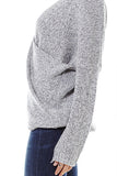 Gray Drape Knit Sweater