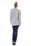 Gray Drape Knit Sweater