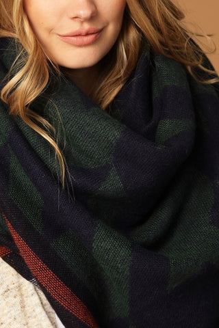Green Houndstooth Scarf