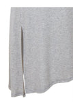 Heather Gray Cutout Neckline Tunic Top