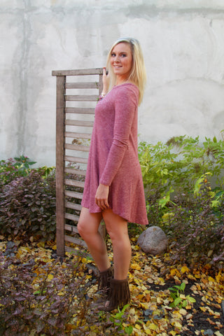 Long Line Marled Dress