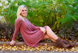 Long Line Marled Dress