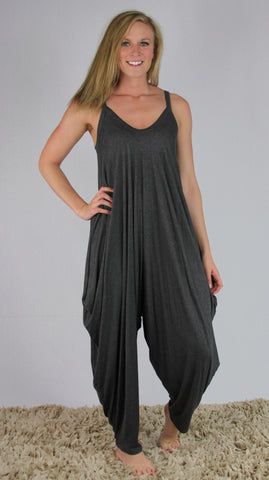Gray Harem Jumpsuit