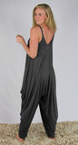 Gray Harem Jumpsuit