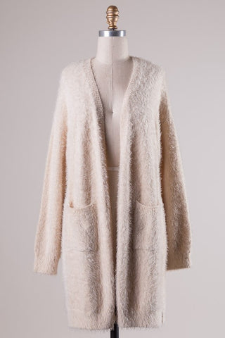 Ivory Open Cardigan