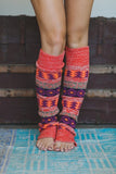 Aztec Slouchy Leg Warmers