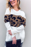 Leopard Printed Pullover Sweater