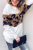 Leopard Printed Pullover Sweater