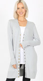Long Snap Cardigan