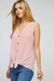Waffle Knit Sleeveless Top