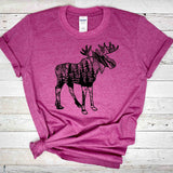 Moose Shirt, Wilderness T-Shirt, Moose Lovers, Nature Tee, Moose Lover Gifts, Gifts for Her,