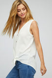 Waffle Knit Sleeveless Top