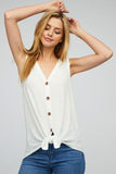 Waffle Knit Sleeveless Top