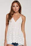 Eyelet Embroidered Tank Top