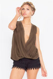 Olive Dressy Tank Top