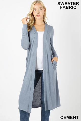Open Front Duster Cardigan