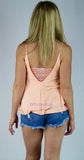 Double Layer Plunge Back Top