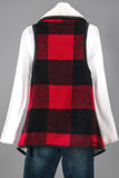Plaid Flannel Fur Vest
