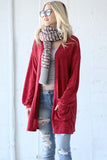 Front Pocket Casual Cardigan