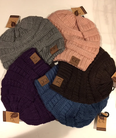 CC Brand Knitted Beanie Hat