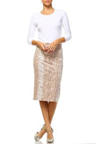 Snakeskin Pencil Skirt
