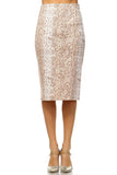 Snakeskin Pencil Skirt